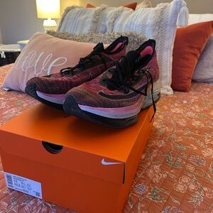 Nike Men's Alphafly next % Black and Pink Running Shoes